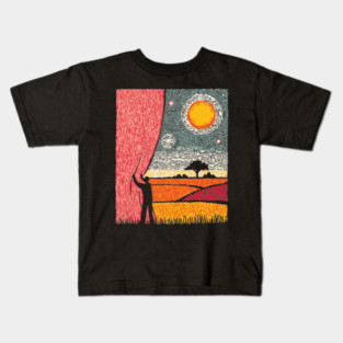 New Horizons | Hopeful Landscape Art Kids T-Shirt