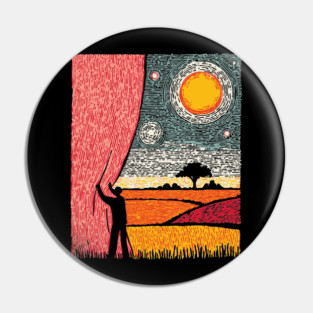 New Horizons | Hopeful Landscape Art Pin