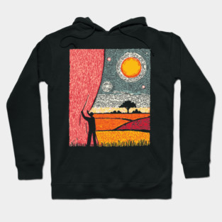 New Horizons | Hopeful Landscape Art Hoodie