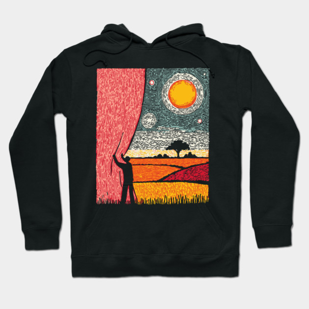 New Horizons | Hopeful Landscape Art Hoodie by TuncGK