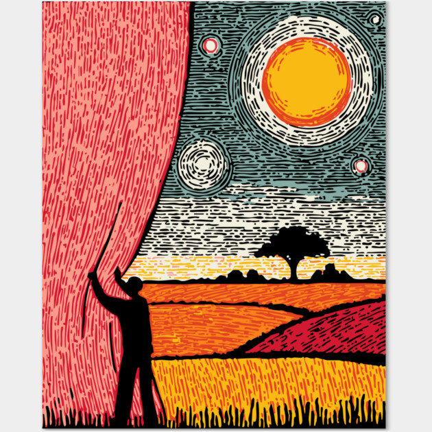 New Horizons | Hopeful Landscape Art Wall Art by TuncGK