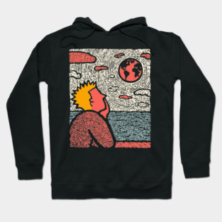 Earth Gazer | Cosmic Pop Art Hoodie