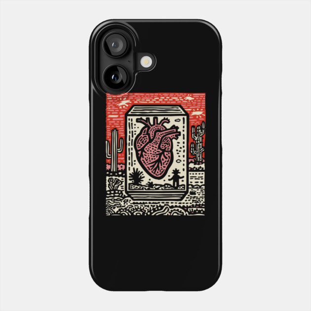 Resilient Heart | Botanical Anatomy Art Phone Case by TuncGK