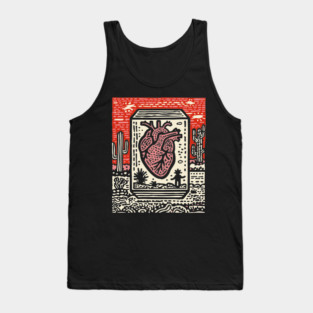 Resilient Heart | Botanical Anatomy Art Tank Top