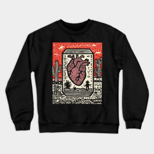 Resilient Heart | Botanical Anatomy Art Crewneck Sweatshirt