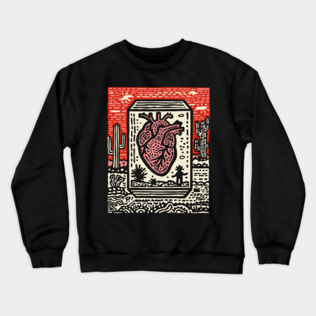 Resilient Heart | Botanical Anatomy Art Crewneck Sweatshirt by TuncGK