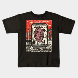 Resilient Heart | Botanical Anatomy Art Kids T-Shirt