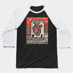 Resilient Heart | Botanical Anatomy Art Baseball T-Shirt