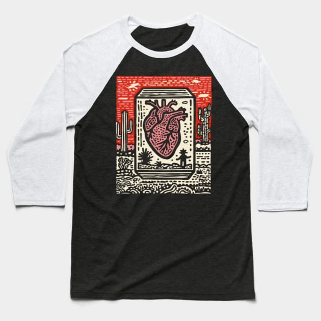 Resilient Heart | Botanical Anatomy Art Baseball T-Shirt by TuncGK