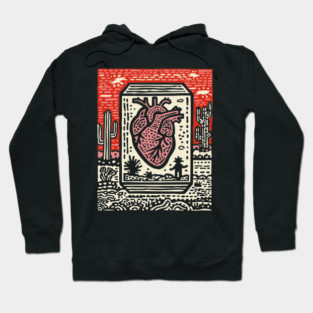 Resilient Heart | Botanical Anatomy Art Hoodie