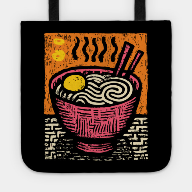 Bowl of Comfort | Pop Art Ramen Print Tote by TuncGK