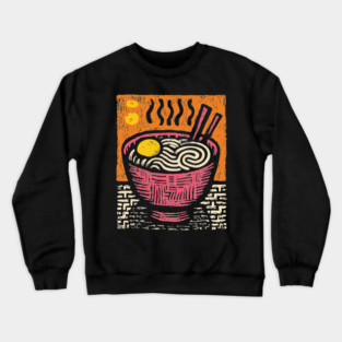 Bowl of Comfort | Pop Art Ramen Print Crewneck Sweatshirt