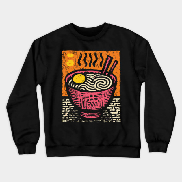 Bowl of Comfort | Pop Art Ramen Print Crewneck Sweatshirt by TuncGK