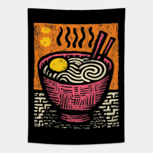 Bowl of Comfort | Pop Art Ramen Print Tapestry