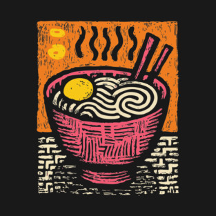 Bowl of Comfort | Pop Art Ramen Print T-Shirt