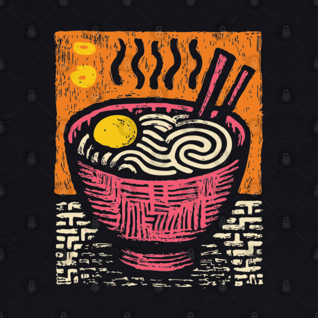 Bowl of Comfort | Pop Art Ramen Print by TuncGK