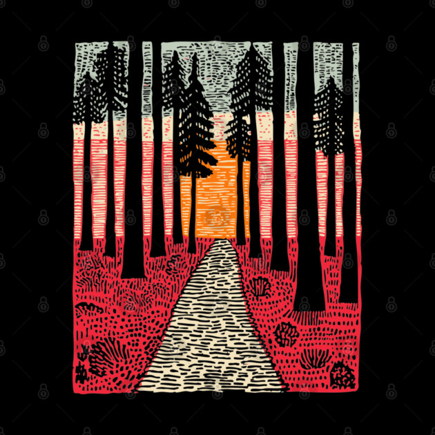 The Path Ahead | Vibrant Nature Print by TuncGK