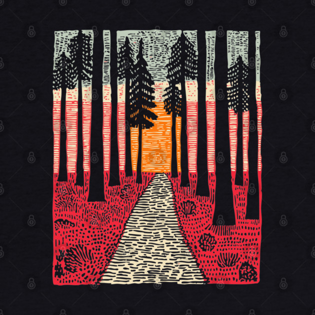 The Path Ahead | Vibrant Nature Print by TuncGK