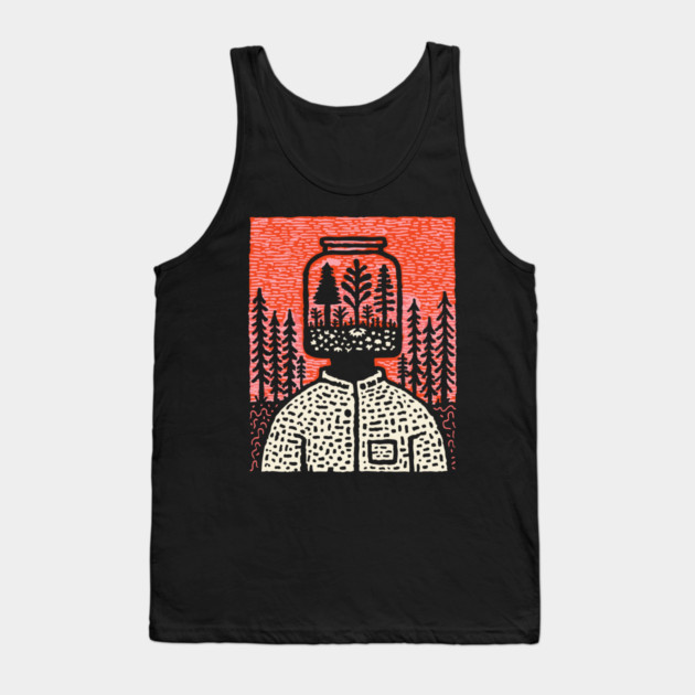 Nature Within | Surreal Botanical Art Tank Top by TuncGK