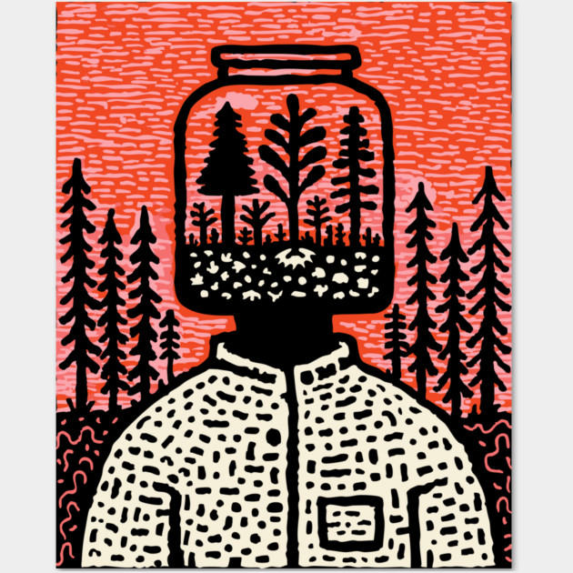 Nature Within | Surreal Botanical Art Wall Art by TuncGK