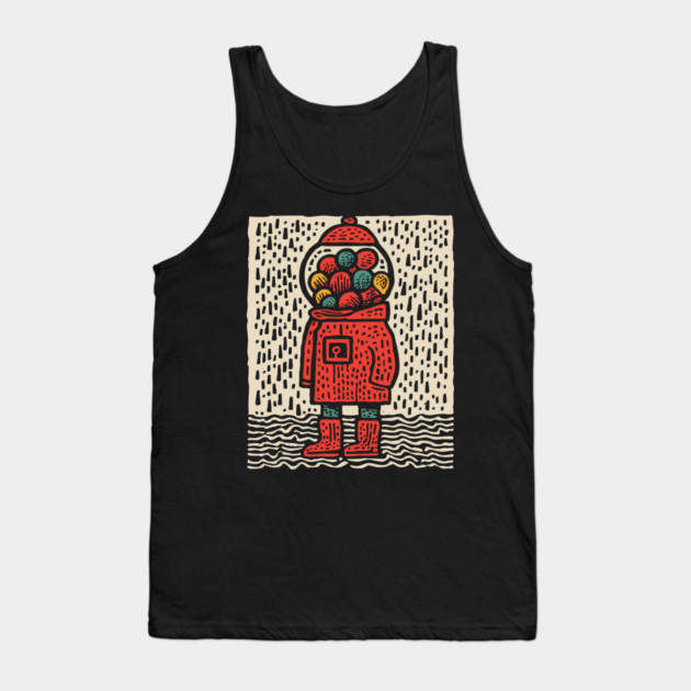 Gumball Thoughts | Nostalgic Pop Art Tank Top by TuncGK