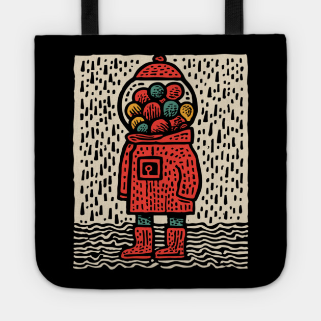 Gumball Thoughts | Nostalgic Pop Art Tote by TuncGK