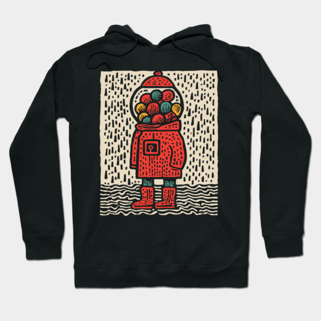 Gumball Thoughts | Nostalgic Pop Art Hoodie by TuncGK