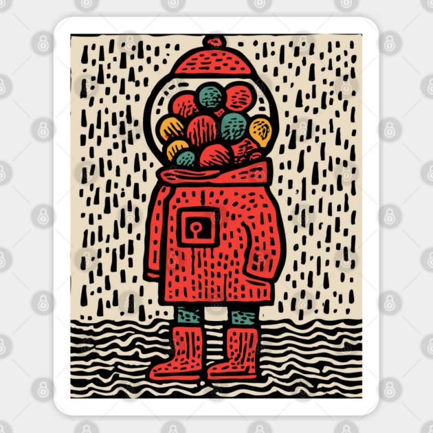 Gumball Thoughts | Nostalgic Pop Art Sticker by TuncGK