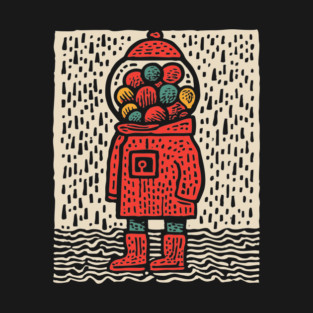 Gumball Thoughts | Nostalgic Pop Art T-Shirt