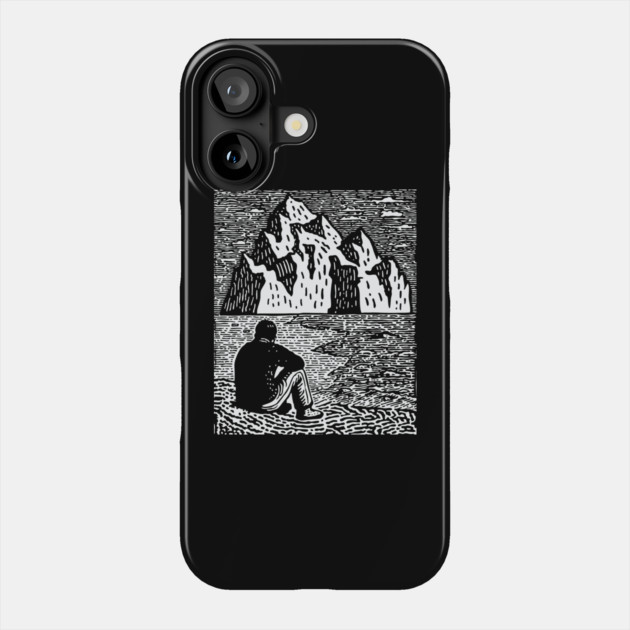 Quiet Depths | Minimalist Solitude Art Phone Case by TuncGK