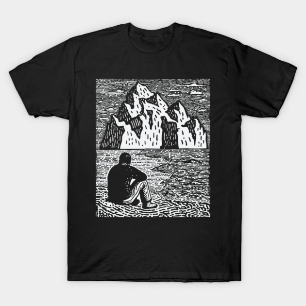 Quiet Depths | Minimalist Solitude Art T-Shirt by TuncGK
