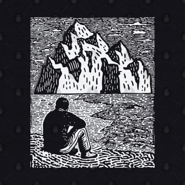 Quiet Depths | Minimalist Solitude Art by TuncGK