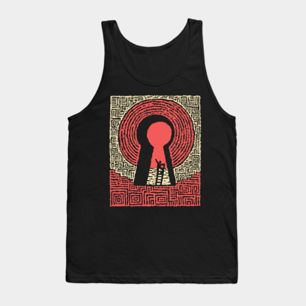 Unlock Your Path | Conceptual Maze Art Tank Top by TuncGK