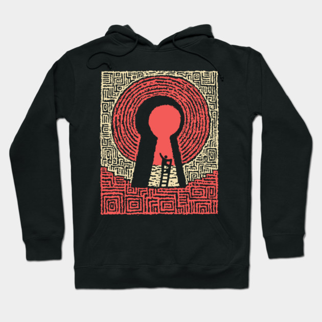 Unlock Your Path | Conceptual Maze Art Hoodie by TuncGK