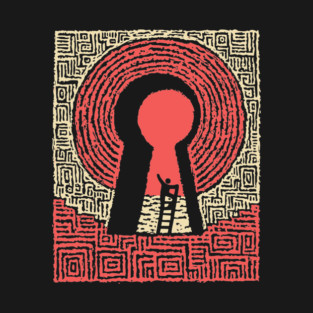 Unlock Your Path | Conceptual Maze Art T-Shirt