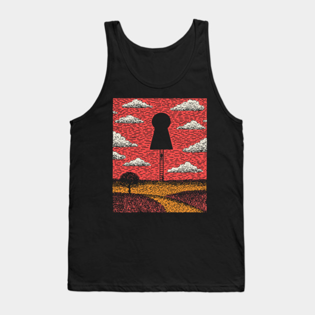 The Next Level | Minimalist Hope Art Tank Top by TuncGK