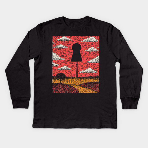The Next Level | Minimalist Hope Art Kids Long Sleeve T-Shirt by TuncGK