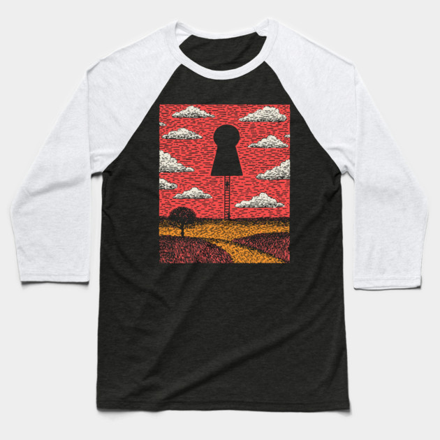 The Next Level | Minimalist Hope Art Baseball T-Shirt by TuncGK