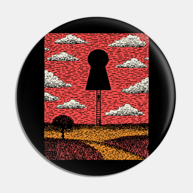 The Next Level | Minimalist Hope Art Pin by TuncGK