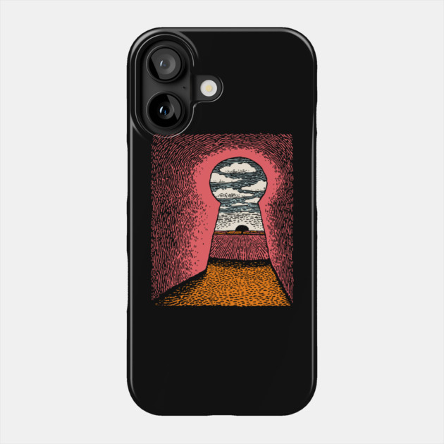 The Way Forward | Surreal Keyhole Landscape Phone Case by TuncGK