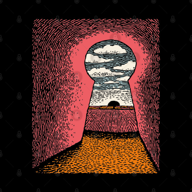 The Way Forward | Surreal Keyhole Landscape by TuncGK