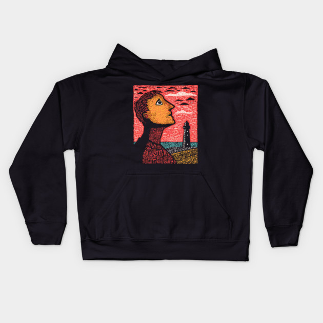 Distant Hope | Conceptual Loneliness Art Kids Hoodie by TuncGK