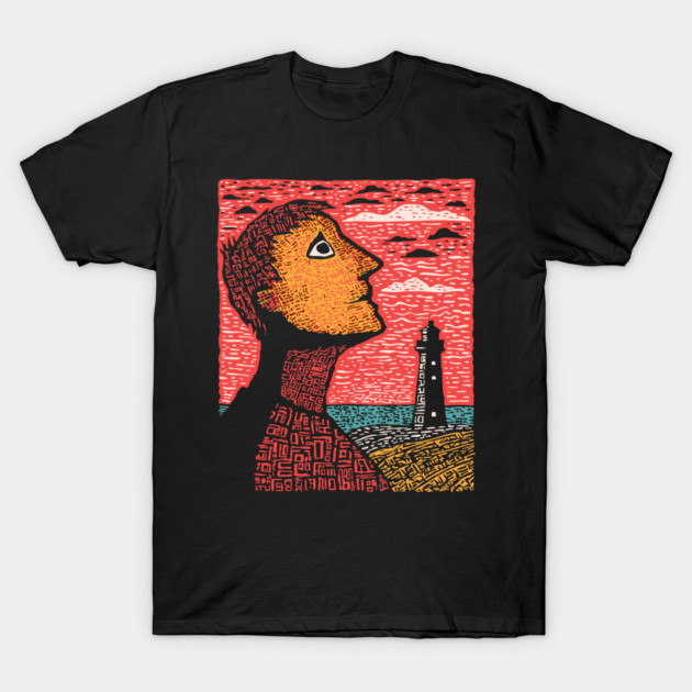 Distant Hope | Conceptual Loneliness Art T-Shirt by TuncGK