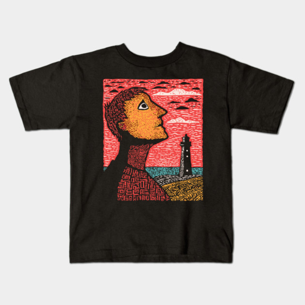 Distant Hope | Conceptual Loneliness Art Kids T-Shirt by TuncGK
