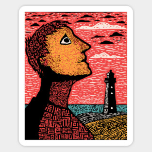 Distant Hope | Conceptual Loneliness Art Sticker