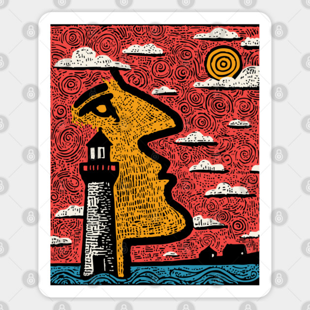 Aching Heart | Surreal Abstract Art Sticker by TuncGK