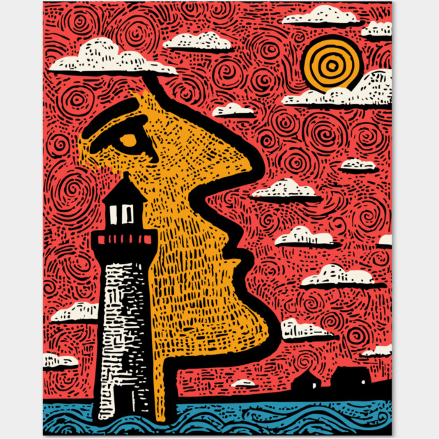 Aching Heart | Surreal Abstract Art Wall Art by TuncGK