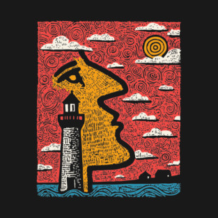 Aching Heart | Surreal Abstract Art T-Shirt