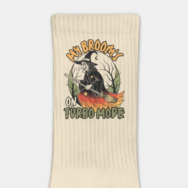 My Broom's On Turbo Mode Witch by norhando