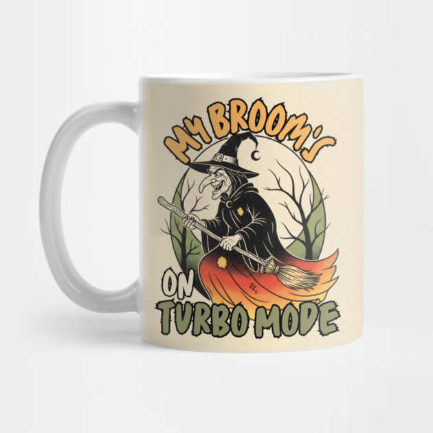My Broom's On Turbo Mode Witch by norhando
